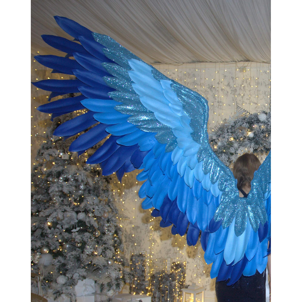 bluebird wings costume parrot wings costume gleaming fairy wings shining jaybird angel wings costume lucky bird wings victoria secret wings blue wearable wings