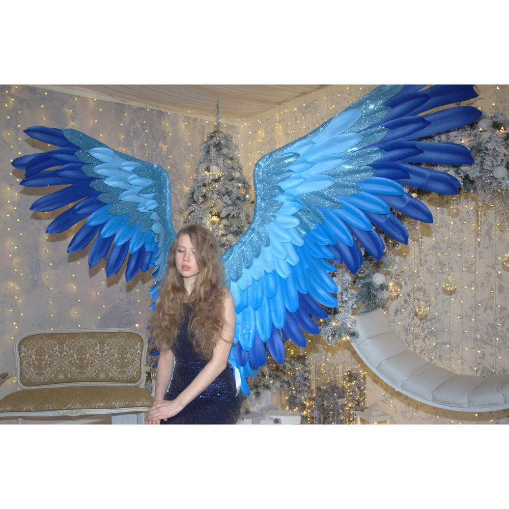 bluebird wings costume parrot wings costume gleaming fairy wings shining jaybird angel wings costume lucky bird wings victoria secret wings blue wearable wings