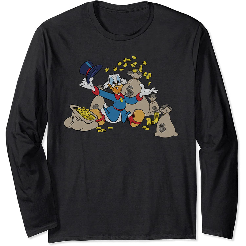 Disney Ducktales Scrooge McDuck Coins Long Sleeve 1.jpg