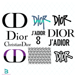 christian dior logo bundle svg, dior svg, dior wrap