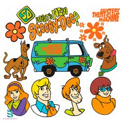scooby doo bundle svg, scooby doo svg, scooby doo friends