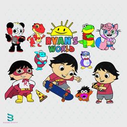ryan world bundle svg, ryans world svg, cartoon svg