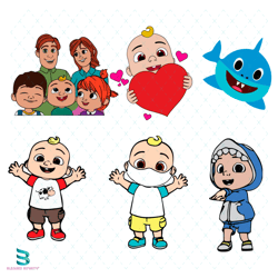 cocomelon bundle svg, cocomelon svg, cartoon svg