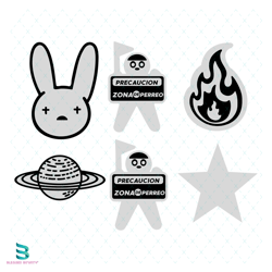 bad bunny bundle svg, bad bunny svg, rapper svg