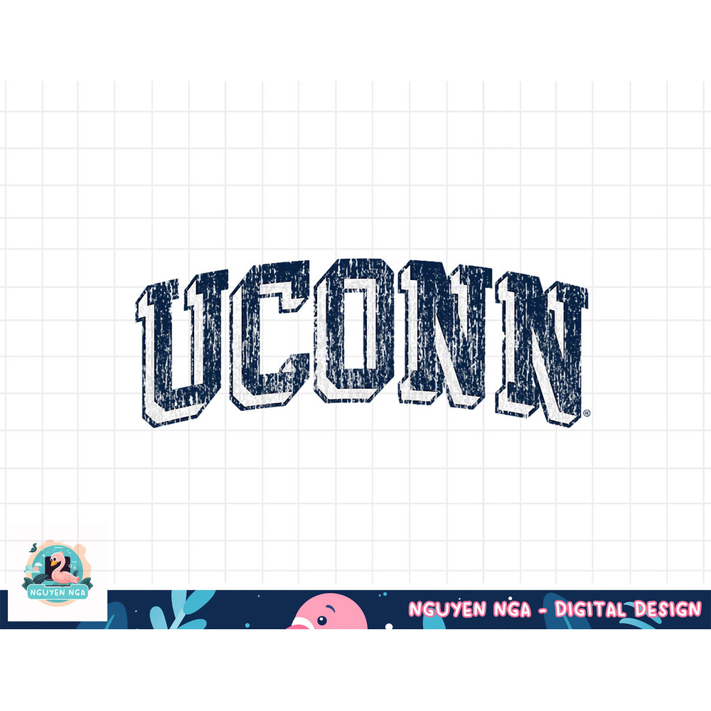 Connecticut Huskies Retro Arch Heather Gray png, sublimation.jpg