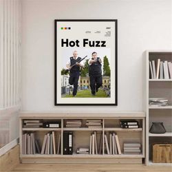 hot fuzz poster hot fuzz 2007 movie poster nicholas angel danny butterman poster vintage movie poster minimal modern pri