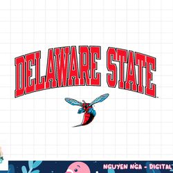 delaware state hornets arch over white officially licensed  png, sublimation
