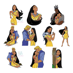 pocahontas bundle svg, disney svg, princess svg, disney princess svg, captain john smith svg, trending svg