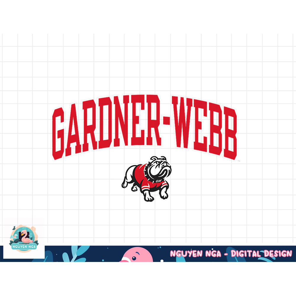 Gardner-Webb Runnin  Bulldogs Arch Over Logo  png, sublimation.jpg