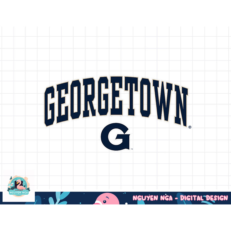 Georgetown Hoyas Arch Over Dark Heather Officially Licensed png, sublimation.jpg