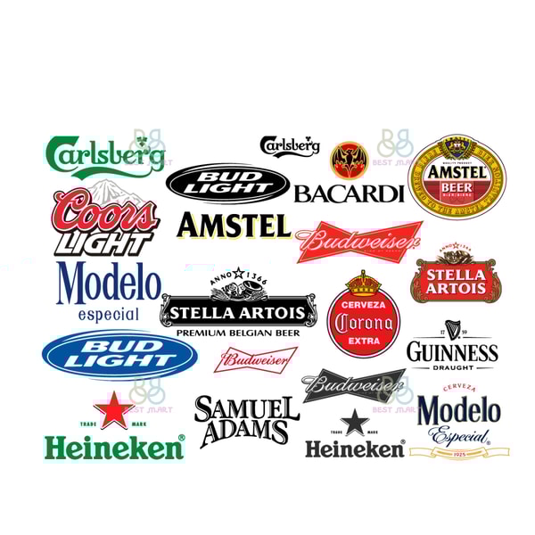 Beer Brand Logo Svg, Beer Brand Svg, Logo Bundle Svg, Beer L | Inspire ...