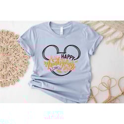 disney happy thanksgiving shirt, thanksgiving t-shirt, mickey minnie matching shirt, disney group shirt, thanksgiving gi