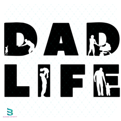 dad life svg, fathers day svg, dad svg, son svg, daughter svg
