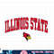 Illinois State Redbirds Arch Over Black Officially Licensed  png, sublimation.jpg
