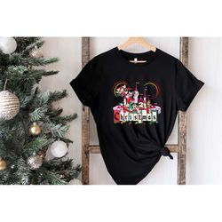 disney christmas shirt, disney mickey mouse castle, mickey ears, kids christmas gift, merry christmas shirt, disney worl