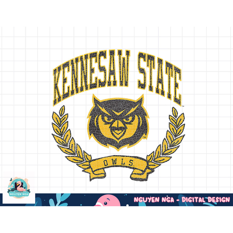 Kennesaw State Owls Victory Vintage Logo png, sublimation.jpg