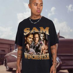vintage sam winchester shirt supernatural shirt winchester brothers shirt sam winchester homage shirt birthday gift homa