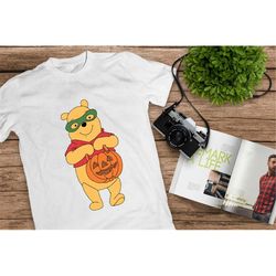 winnie the pooh tee, halloween winnie pumpkin, halloween mickey ear, treat or trick, winnie halloween, disney castle,dis