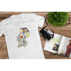 donald duck tee, halloween mummy, disney halloween shirt, treat or trick, disney castle, halloween pumpkin, disney world