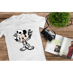 mickey mouse tee, disney skeleton, halloween pumpkin, disney halloween shirt, treat or trick, halloween, disney castle,