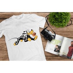 goofy halloween tee, disney skeleton, halloween pumpkin, disney halloween shirt, treat or trick, halloween, disney castl