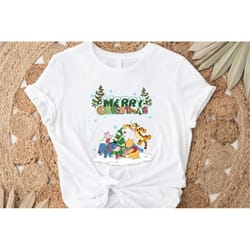 merry christmas disney shirt, winnie the pooh christmas gift shirt, christmas tshirt, disney pooh shirt,disneyland shirt