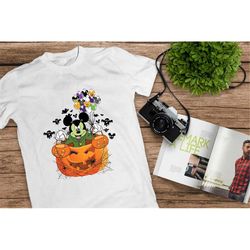 mickey mouse shirt, frankenstein, disney pumpkin, disney halloween shirt, treat or trick, halloween, disney castle, disn