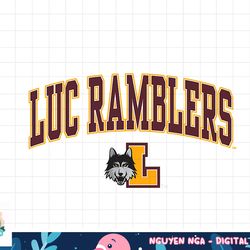 loyola chicago ramblers arch over pink officially licensed  png, sublimation
