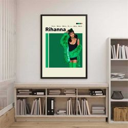 rihanna poster rihanna minimal poster rihanna singer poster rihanna modern art print poster