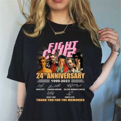 fight club shirt vintage fight club movie shirt fight club 24th anniversary tshirt thank you for the memories shirt tyle