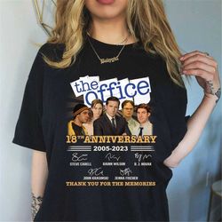 the office movie shirt the office 18th anniversary tshirt thank you for the memories shirt dwight schrute michael scott
