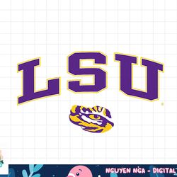 lsu tigers womens arch over white officially licensed  png, sublimation