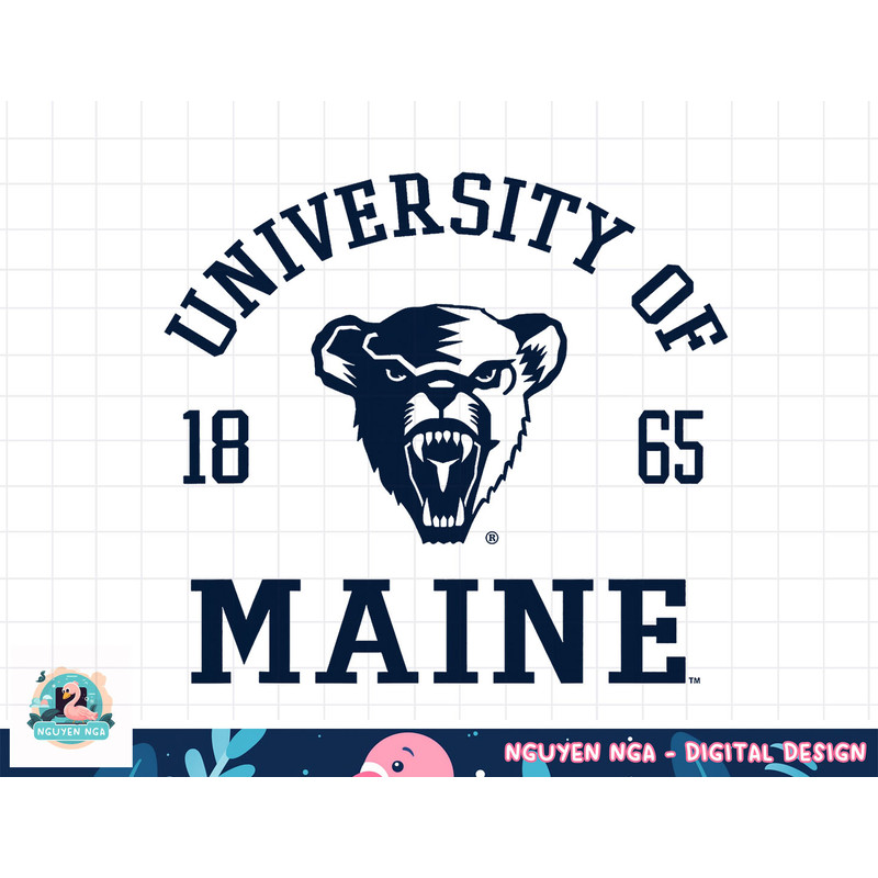 Maine Black Bears Stamp Logo Officially Licensed png, sublimation.jpg