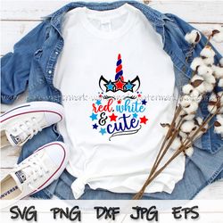 4th of July Unicorn svg, Baby Girl 4th of July Svg, All American Girl png, Patriotic Svg, Independence Day Shirts cricut