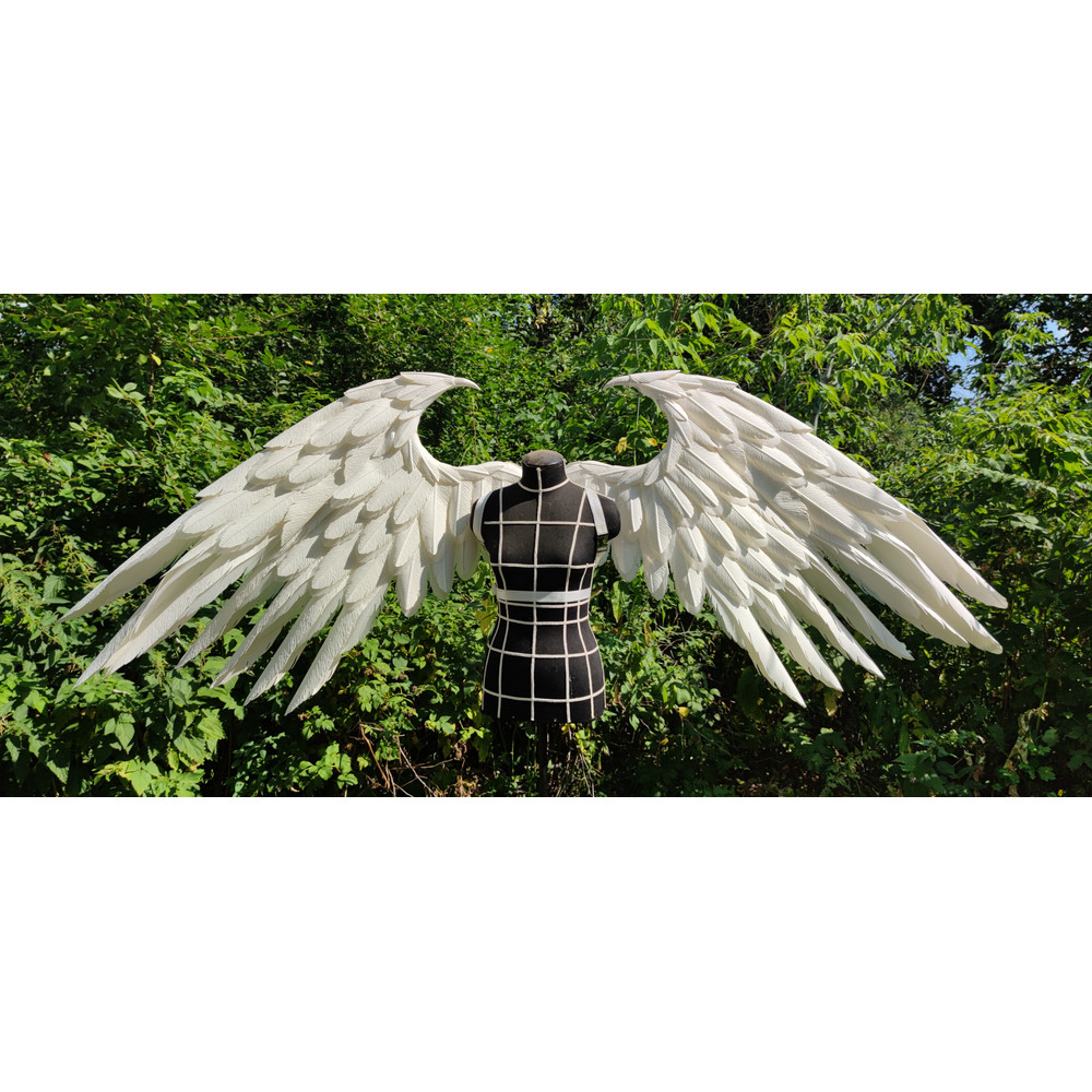 adult wings costume, fairy wings, angel wings costume, white cosplay wings, toshiro hitsugaya, white angel wings, Christmas angel wings, Aziraphale wings, Serap