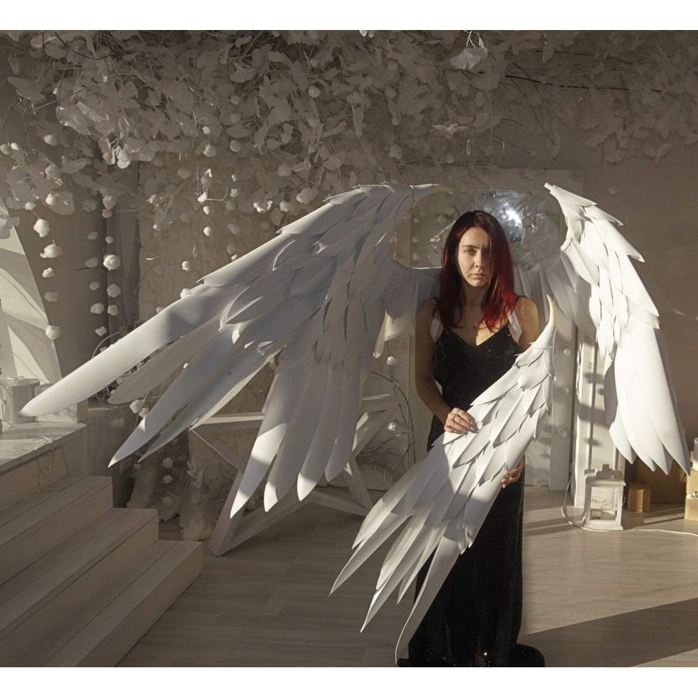 adult wings costume, fairy wings, angel wings costume, white cosplay wings, toshiro hitsugaya, white angel wings, Christmas angel wings, Aziraphale wings, Serap