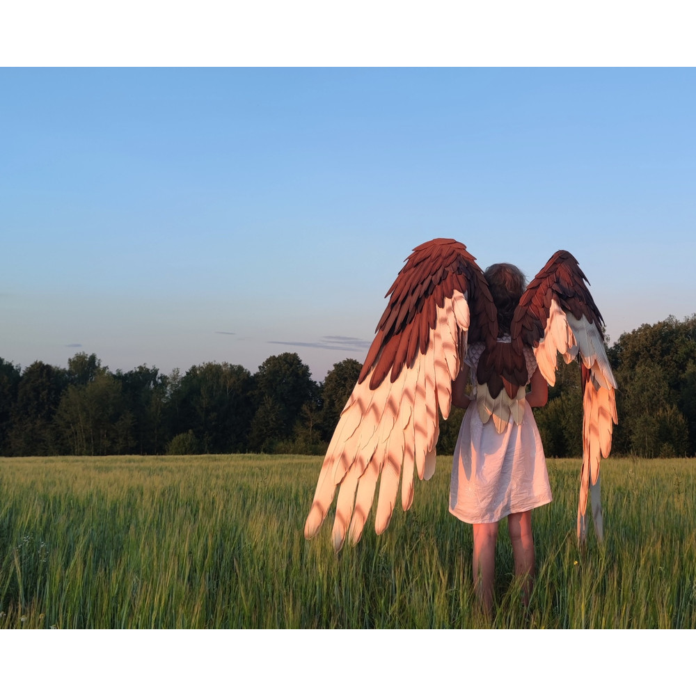 barn owl wings, eagle cosplay wings, owl cosplay costume, falcon costume, wearable bird wings, bendable adult wings, bird's accessories, owl costume adult, harp