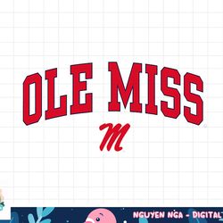 mississippi ole miss rebels womens arch over navy  png, sublimation