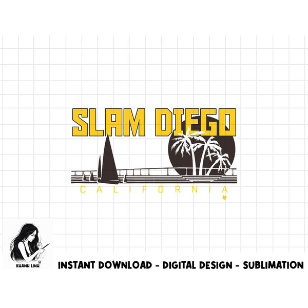 Slam Diego Sunset - San Diego Baseball png, sublimation.jpg
