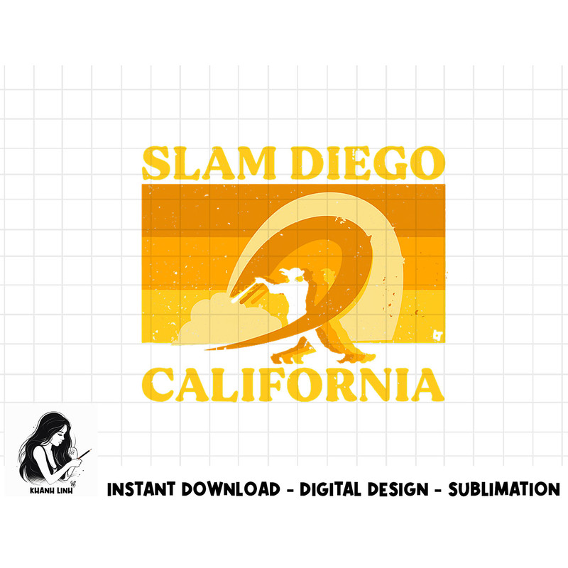 Slam Diego Surf Vibes - San Diego Baseball png, sublimation.jpg