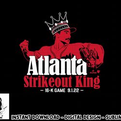 Spencer Strider - Atlanta Strikeout King - Atlanta Baseball  png, sublimation