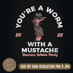 you're a worm with a mustache png, womens worm with a mustache james tom ariana reality v-neck png, png high quality
