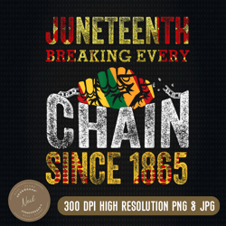 juneteenth breaking every chain since 1865 png, black history png, black man png, free-ish since 1865 juneteenth png