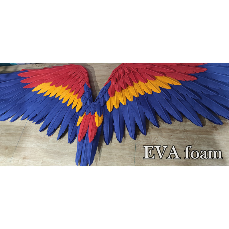 anime cosplay wings scarlet macaw wings bluebird wings parrot wings movable wings articulated w