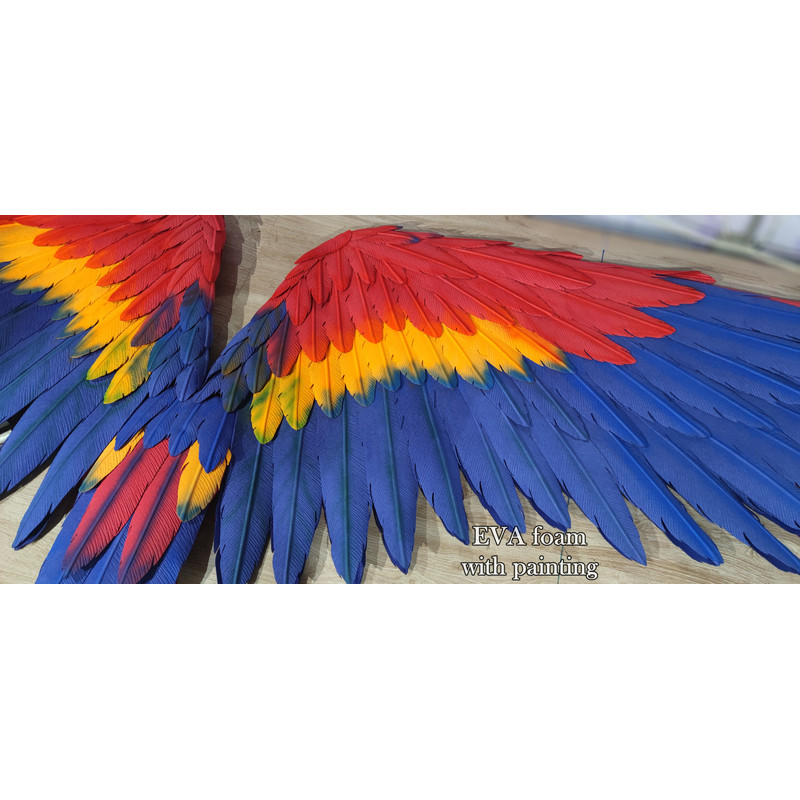 anime cosplay wings scarlet macaw wings bluebird wings parrot wings movable wings articulated w