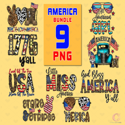 9 files american bundle png, independence day png, 4th of july, usa flag png, peace love america
