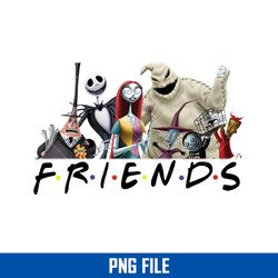 horror friend png, jack skellington and friend png, nightmare before png, horror movie png, halloween png digital file