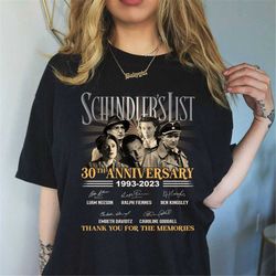 schindler's list shirt vintage schindler list shirt schindler's list 30th anniversary tshirt thank you for the memories
