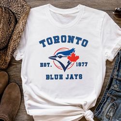 Toronto Blue Jays Baseball Shirt, Blue Jays Crewneck Sweatshirt, Toronto Blue Jays Est 1977 T-shirt, MLB Shirt, MLB 2023