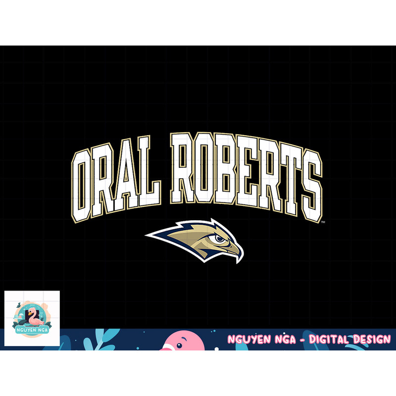 Oral Roberts Golden Eagles Arch Over Navy  png, sublimation.jpg
